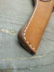 Civil War CS Stamped Confederate M1858 Pistol Revolver Natural Leather Holster