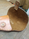 Civil War CS Stamped Confederate M1858 Pistol Revolver Natural Leather Holster