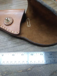 Civil War CS Stamped Confederate M1858 Pistol Revolver Natural Leather Holster