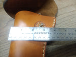 Civil War CS Stamped Confederate M1858 Pistol Revolver Natural Leather Holster