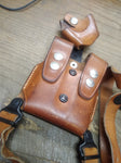 Galco RH Holster #248 & Double Magazine SCL22 Shoulder Holster Tan Leather Nice!