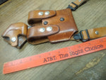 Galco RH Holster #248 & Double Magazine SCL22 Shoulder Holster Tan Leather Nice!