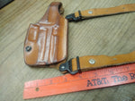 Galco RH Holster #248 & Double Magazine SCL22 Shoulder Holster Tan Leather Nice!