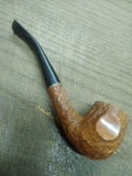 Vtg Kaywoodie Super Grain Bent Rustic Smoking Tobacco Pipe w/3 Hole Stinger!