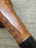 Vtg Kaywoodie Super Grain Bent Rustic Smoking Tobacco Pipe w/3 Hole Stinger!