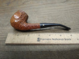 Vtg Kaywoodie Super Grain Bent Rustic Smoking Tobacco Pipe w/3 Hole Stinger!