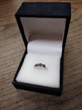 Vtg Women's 10K White Yellow Rose Gold Ring Harley Davidson Motorcycles Size 6.5