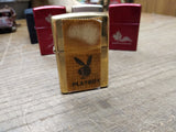Vtg Sealed 2007 Zippo Playboy Bunny Logo Cigarette Lighter Brass Factory 2nd USA