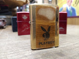 Vtg Sealed 2007 Zippo Playboy Bunny Logo Cigarette Lighter Brass Factory 2nd USA