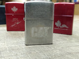 Vtg Unfired 2009 Zippo CAT CATERPILLAR Cigarette Lighter Factory 2nd USA!