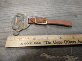Vtg Allis Chalmers Grader Heavy Construction Equipment Brass Pocket Watch Fob