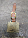 Vtg International Harvester Brass Pocket Watch Fob State Equip Co Harrisburg Pa