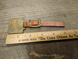 Vtg International Harvester Brass Pocket Watch Fob State Equip Co Harrisburg Pa