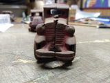 Vtg Antique Toy 1930's AC Williams Cast Iron Red Truck Steel Artillery Wheels