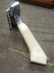 Vtg 1950's Gem Featherweight Single Edge Safety Razor Plastic Handle Made In USA