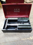 Vtg Gem Micromatic Clog Pruf Single Edge Safety Razor Blade Banks Bakelite Case!