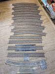 Vtg 18 Pc HO Scale Atlas Curved Straight and Rerailer Track Lot w/1 Life Like 3"