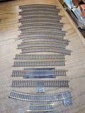 Vtg 18 Pc HO Scale Atlas Curved Straight and Rerailer Track Lot w/1 Life Like 3"