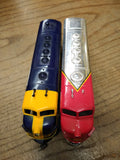 Vtg 2 Pc HO Scale Bachman Diesel Locomotive Lot #307 #4015 Santa Fe Parts Repair