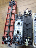 Vtg 12 Pc HO Scale Flat Hopper Car Lot Revell 1956 W Maryland NH AT&SF PC Navy