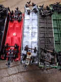Vtg 12 Pc HO Scale Flat Hopper Car Lot Revell 1956 W Maryland NH AT&SF PC Navy