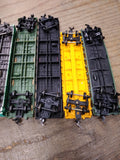Vtg 12 Pc HO Scale Flat Hopper Car Lot Revell 1956 W Maryland NH AT&SF PC Navy
