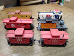 Vtg 6 Pc HO Scale Caboose Lot AHM Revell AT&SF Union Pacific Maint Spirit Of 76!