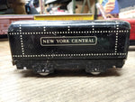 Vtg O Gauge Marx Wind Up Train Set 4 Cars Tender Tanker Side Dump Caboose Works!