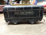 Vtg O Gauge Marx Wind Up Train Set 4 Cars Tender Tanker Side Dump Caboose Works!