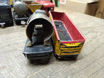Vtg O Gauge Marx Wind Up Train Set 4 Cars Tender Tanker Side Dump Caboose Works!