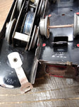 Vtg O Gauge Marx Wind Up Train Set 4 Cars Tender Tanker Side Dump Caboose Works!