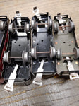 Vtg O Gauge Marx Wind Up Train Set 4 Cars Tender Tanker Side Dump Caboose Works!