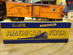 Vtg 4 Pc O Gauge Lionel & American Flyer Tanker Box Car Lot Sunoco NP Conrail