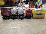 Vtg 4 Pc O Gauge Lionel & American Flyer Tanker Box Car Lot Sunoco NP Conrail