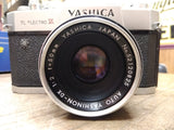 Vtg YASHICA TL Electro X 35mm Film Camera Auto Yashinon DX 1:2  f=50 Lens Japan