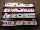 Vtg 4 Pc HO Scale Roundhouse Train Passenger Car Kit 1976 Americas Anniversary