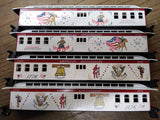 Vtg 4 Pc HO Scale Roundhouse Train Passenger Car Kit 1976 Americas Anniversary
