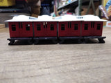 Vtg 4 Pc HO Scale Roundhouse Train Passenger Car Kit 1976 Americas Anniversary