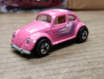 Vtg 1988 Hot Wheels Color Racers Changer VW Bug Beetle Diecast Car Magenta Pink!