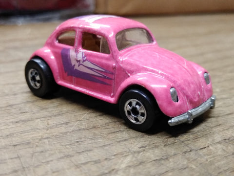 Vtg 1988 Hot Wheels Color Racers Changer VW Bug Beetle Diecast Car Magenta Pink!