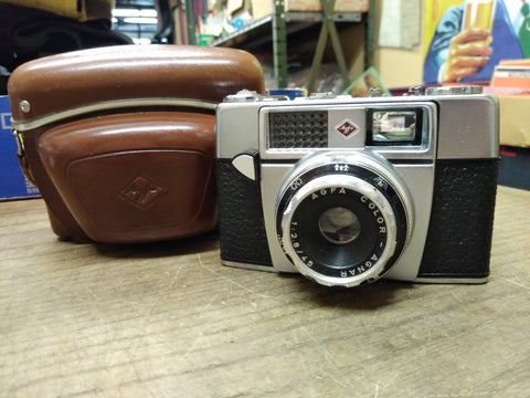 Vtg AGFA AGNAR Color Film Camera 1:2.8/ 45 Anastigmat Lens Shutter Works NY USA