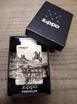 2024 ZIPPO Western Scene Design 540 Color Cigarette Lighter Lightly Used w/Box!