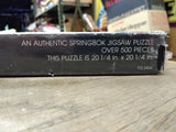 Vtg NOS Sealed 1977 Springbok Backgammon Game Jigsaw Puzzle Set 500 Pc Hallmark!