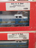 Lionel 2 Pc O Gauge B & O F3 Diesel Non Powered Locomotive Lot 8363 8364 w/Boxes