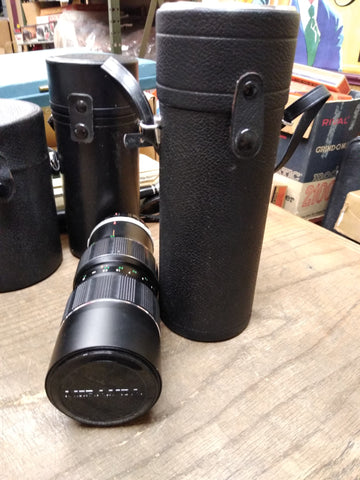 Vtg Auto Miranda Zoom Camera Lens 1:3.5 f 80 200mm 1:3.5 w/Case Made in Japan