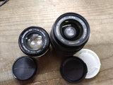 Vtg 2 Pc Camera Lens Lot Quantaray for Minolta 28 80mm Minolta Rokkor f=55mm