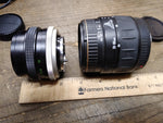 Vtg 2 Pc Camera Lens Lot Quantaray for Minolta 28 80mm Minolta Rokkor f=55mm