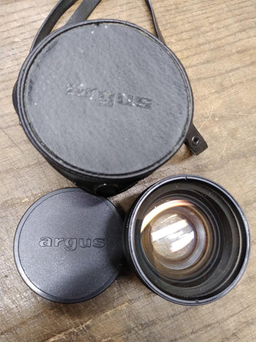 Vtg ARGUS Camera Wide Converter 1:1.8  6.5 29mm Lens with Case