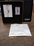 Vtg Sealed ZIPPO 1996 Ltd Edition Classic Ballerina Shoes Petty Girl Lighter Box