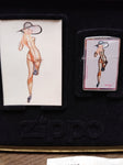 Vtg Sealed ZIPPO 1996 Ltd Edition Classic Ballerina Shoes Petty Girl Lighter Box